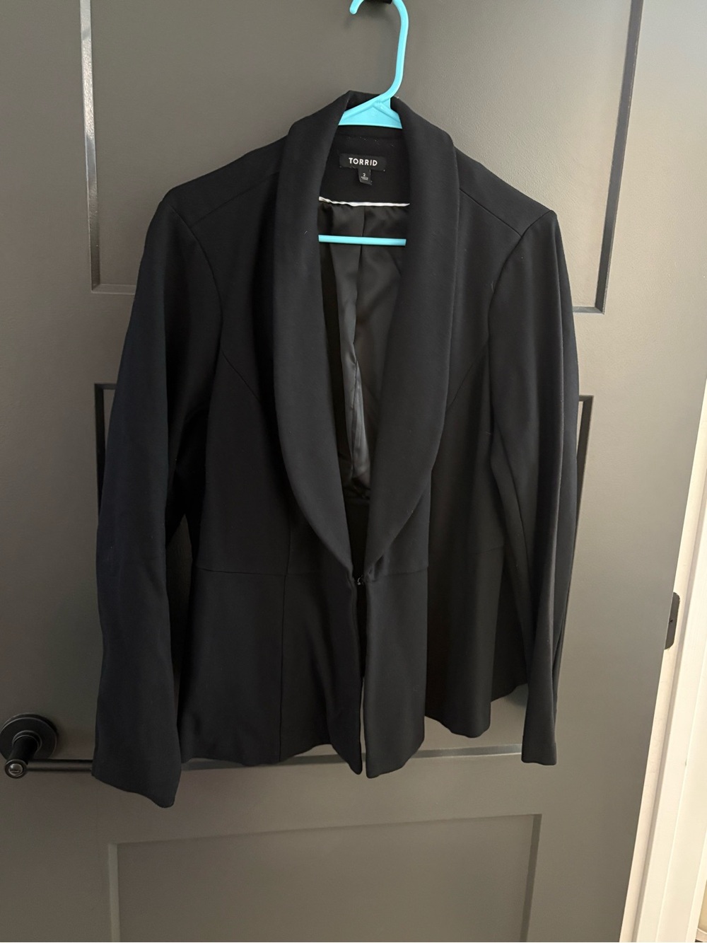 Torrid Black Peplum Blazer